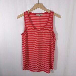 LOFT women’s coral striped tank top